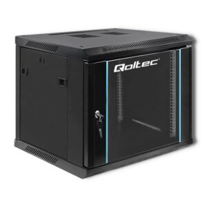 Qoltec 54466 RACK spintelė 19" | 9U | 600 x 500 x 600 | Grūdintos durys | Pakabinama