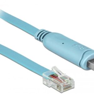 DeLOCK 64185 vaizdo kabelio adapteris 2 m RJ-45 USB A tipo Mėlyna - Image 1
