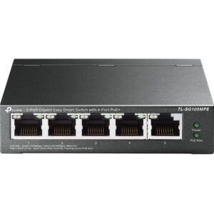 TP-Link TL-SG105MPE tinklo komutatorius L2 Gigabit Ethernet (10/100/1000) Maitinimas per Eternetą (PoE) Juoda - Image 2