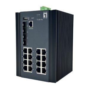 LevelOne IGU-2071 tinklo komutatorius Valdomas L2+ Gigabit Ethernet (10/100/1000) Juoda - Image 1