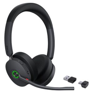 Yealink BH74 UC USB-C/A Laisvų rankų įranga Bevielis Su lankeliu Biuras / skambučių centras USB Type-C / USB Type-A Bluetooth Juoda - Image 1
