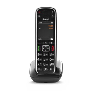 Gigaset E720 Analoginio ryšio / DECT telefonas Skambintojo ID Juoda