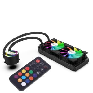 Inca ISS-02XN Kompiuterio aušinimo sistema Kompiuterio korpusui Aušinimo skysčiu rinkinys 12 cm Juoda