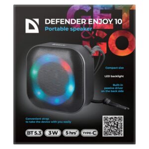 KOMPIUTERIO PELĖ DEFENDER ENJOY 10 BLUETOOTH 3W JUODA - Image 2