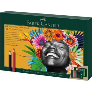 Faber-Castell Polychromos & Pitt Graphite Matt Set Multi spalvos 48 vnt