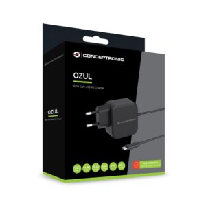 Conceptronic OZUL04BE mobiliojo įrenginio kroviklis Universalus Juoda AC Vidaus - Image 3
