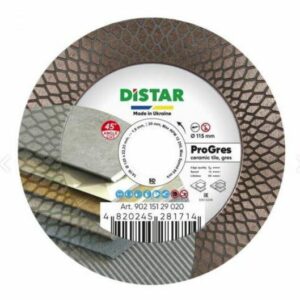 DISTAR DEIMANTINIS DISKAS PRO GRES 115 x 1,9 x 8/20 x 22,23mm