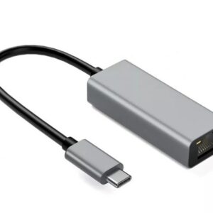 IBox IACRJ Aliumininis RJ45 į USB Type-C adapteris 10/100/1000 Mb/s