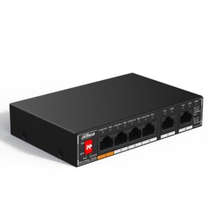 Dahua Technology PoE SG1006P Ne-valdomas Gigabit Ethernet (10/100/1000) Maitinimas per Eternetą (PoE) Juoda