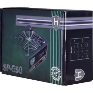 Inter-Tech HIPOWER SP-550 maitinimo blokas 550 W 20+4 pin ATX ATX Juoda - Image 3