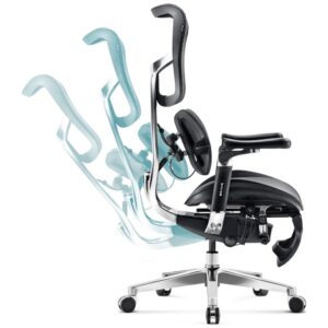 Ergonominė kėdė Diablo Chairs V-Kinetic juodos spalvos - Image 7