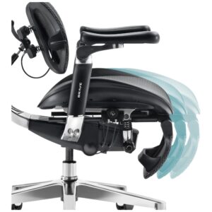 Ergonominė kėdė Diablo Chairs V-Kinetic juodos spalvos - Image 9