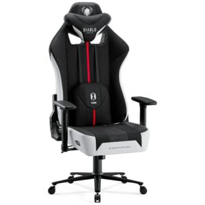 Žaidimų kėdė Diablo Chairs X-Player 2.0 King Size baltos spalvos-juodos spalvos