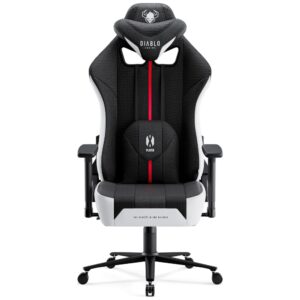 Žaidimų kėdė Diablo Chairs X-Player 2.0 King Size baltos spalvos-juodos spalvos - Image 2