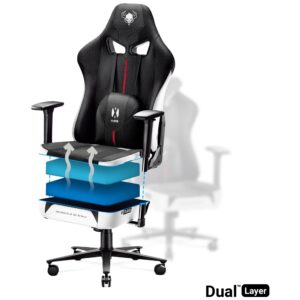 Žaidimų kėdė Diablo Chairs X-Player 2.0 King Size baltos spalvos-juodos spalvos - Image 9