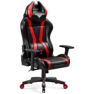 Žaidimų kėdė Diablo Chairs X-Horn 2.0 Normal Size juodos spalvos-raudonos spalvos