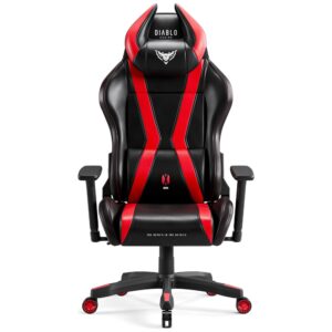 Žaidimų kėdė Diablo Chairs X-Horn 2.0 Normal Size juodos spalvos-raudonos spalvos - Image 2