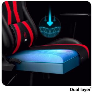 Žaidimų kėdė Diablo Chairs X-Horn 2.0 Normal Size juodos spalvos-raudonos spalvos - Image 9
