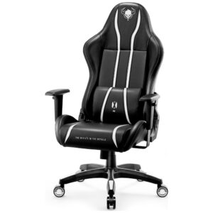 Žaidimų kėdė Diablo Chairs X-One 2.0 Normal Size juodos spalvos-baltos spalvos - Image 3