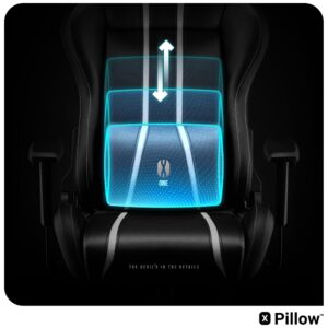 Žaidimų kėdė Diablo Chairs X-One 2.0 Normal Size juodos spalvos-baltos spalvos - Image 9