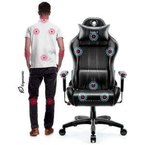 Žaidimų kėdė Diablo Chairs X-One 2.0 Normal Size juodos spalvos - Image 6
