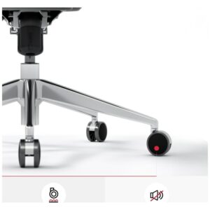 Ergonominė kėdė Diablo Chairs V-Basic baltos spalvos-juodos spalvos - Image 8