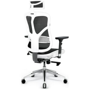 Ergonominė kėdė Diablo Chairs V-Basic baltos spalvos-juodos spalvos - Image 3