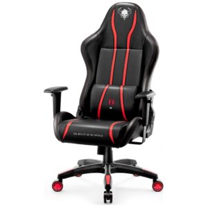 Žaidimų kėdė Diablo Chairs X-One 2.0 King Size juodos spalvos-raudonos spalvos - Image 3