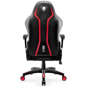 Žaidimų kėdė Diablo Chairs X-One 2.0 King Size juodos spalvos-raudonos spalvos - Image 4