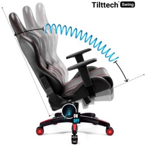 Žaidimų kėdė Diablo Chairs X-One 2.0 King Size juodos spalvos-raudonos spalvos - Image 9