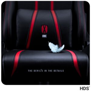 Žaidimų kėdė Diablo Chairs X-One 2.0 King Size juodos spalvos-raudonos spalvos - Image 10