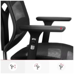 Ergonominė kėdė Diablo Chairs V-Basic juodos spalvos - Image 6