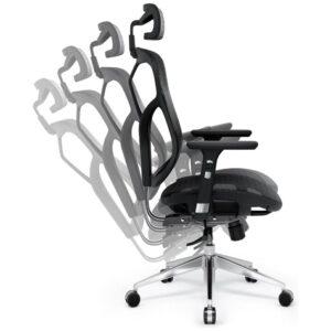 Ergonominė kėdė Diablo Chairs V-Basic juodos spalvos - Image 8