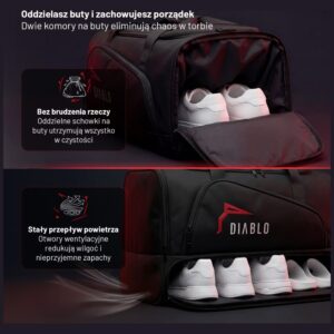Diablo Chairs Sports Bag krepšys juodos spalvos - Image 4