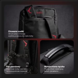 Diablo Chairs Sports Bag krepšys juodos spalvos - Image 8