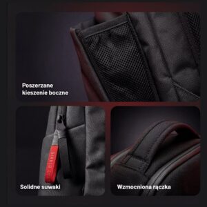 Diablo Chairs Prime daugiafunkcinė kompiuterio kuprinė juodos spalvos - Image 5