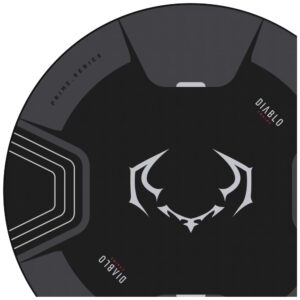 Diablo Chairs neslystantis žaidimų kėdės kilimėlis juodos ir pilkos spalvos - Image 3