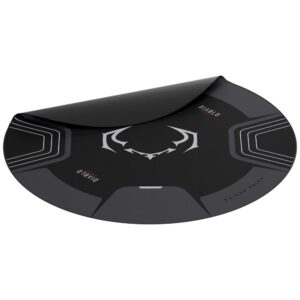 Diablo Chairs neslystantis žaidimų kėdės kilimėlis juodos ir pilkos spalvos - Image 6