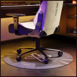 Diablo Chairs neslystantis žaidimų kėdės kilimėlis juodos ir baltos spalvos - Image 9