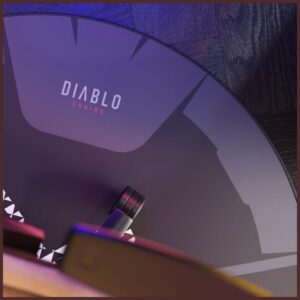 Diablo Chairs neslystantis žaidimų kėdės kilimėlis juodos ir baltos spalvos - Image 10