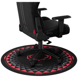 Diablo Chairs neslystantis žaidimų kėdės kilimėlis juodos ir raudonos spalvos - Image 2