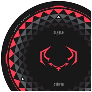 Diablo Chairs neslystantis žaidimų kėdės kilimėlis juodos ir raudonos spalvos - Image 3