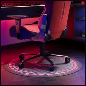Diablo Chairs neslystantis žaidimų kėdės kilimėlis juodos ir raudonos spalvos - Image 9