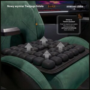 Diablo Chairs Air Massage masažinis kilimėlis kėdei - Image 10
