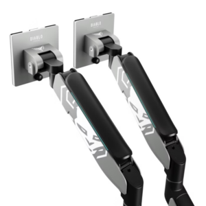 Diablo RGB X-Arm Dual 35" Dual Monitor Mount grey ir juodos spalvos - Image 2