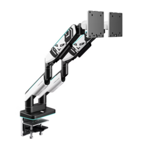 Diablo RGB X-Arm Dual 35" Dual Monitor Mount baltos spalvos ir juodos spalvos