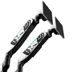 Diablo RGB X-Arm Dual 35" Dual Monitor Mount baltos spalvos ir juodos spalvos - Image 2