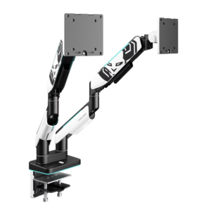Diablo RGB X-Arm Dual 35" Dual Monitor Mount baltos spalvos ir juodos spalvos - Image 3