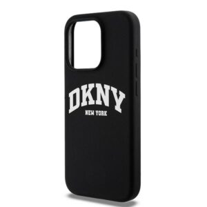 DKNY DKHMP13LSNYACH Apple iPhone 13 Pro 13 6.1" juodos spalvos kietas dėklas Liquid Silicone baltos spalvos Printed Logo MagSaf - Image 6