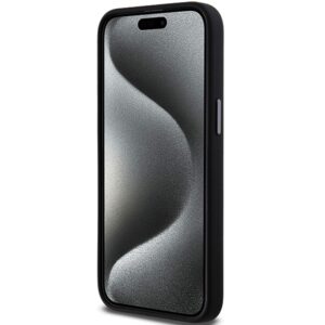 DKNY DKHCP15LSMCBSK Apple iPhone 15 Pro 6.1" juodos spalvos kietas dėklas Liquid Silicone Metal Logo - Image 5